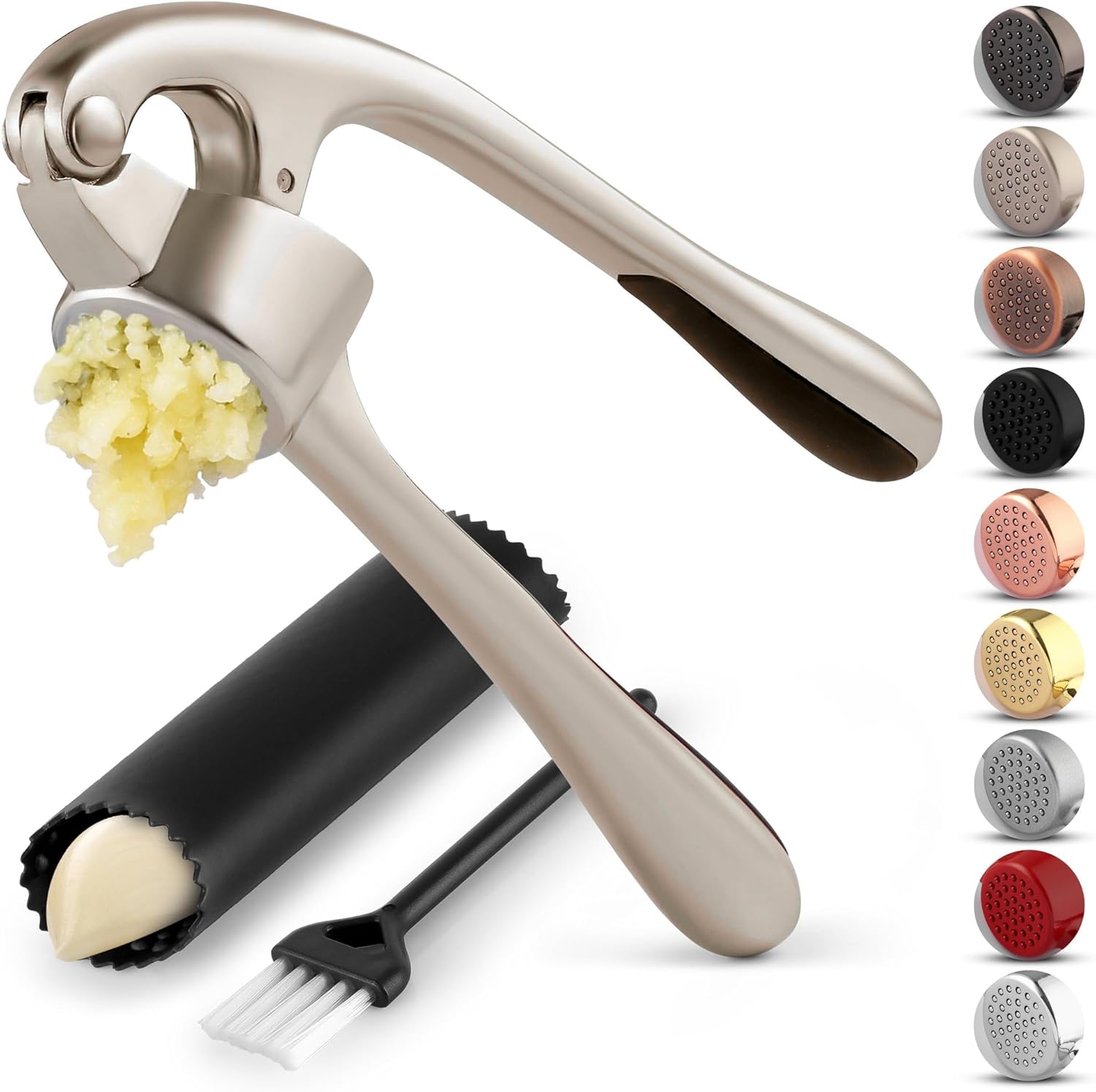 Professional Garlic Press – Easy Squeeze & Ergonomic Design